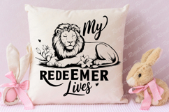 My Redeemer Lives T-Shirt SVG Design Product Image 3
