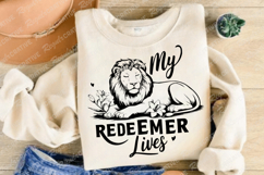 My Redeemer Lives T-Shirt SVG Design Product Image 2