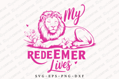 My Redeemer Lives T-Shirt SVG Design Product Image 1