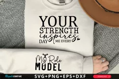 My Role Model Sleeve SVG, Mother's Day SVG Design Product Image 1