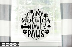 Dog Round Sign SVG Bundle - Dog Door Sign Product Image 12