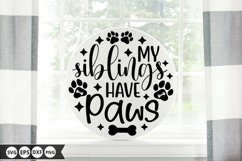 Dog Round Sign SVG Bundle - Dog Door Sign Product Image 11