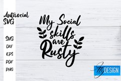 Antisocial Quotes SVG | Sarcastic Quotes|Funny Quotes Design Product Image 1