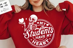 My students have my heart svg, Teacher Valentine svg Product Image 2