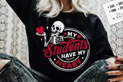 My students have my heart svg, Teacher Valentine svg Product Image 3
