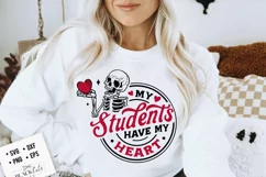 My students have my heart svg, Teacher Valentine svg Product Image 4