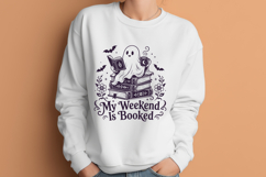 Ghost Reading SVG, My Weekend Is Booked Book Lover PNG Product Image 3