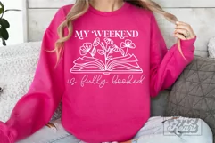 My Weekend Is Fully Booked SVG - Book Lover - Book Humor SVG Product Image 3