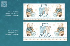 Watercolor Bear. My mug. PNG sublimation. 11&amp;15oz Product Image 2