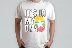 It&#039;s in my DNA Myanmar Flag Fingerprint PNG Sublimation Product Image 2