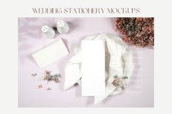 Lilac Wedding Stationery Suite Mockup. Styled Stock Photo. Product Image 1