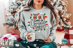 My Favorite Color is Christmas Lights, Christmas Sublimation Product Image 1