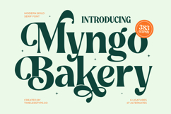 Myngo Bakery - Modern Bold Serif Font Product Image 1