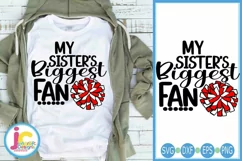 Cheer Sister Svg| My Sisters Biggest Fan svg Product Image 1