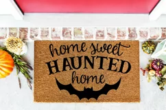 Halloween Sign SVG, the perfect addition to any spooky home decor this season! Featuring the phrase "Home Sweet Haunted Home," this SVG design is sure to add a hauntingly charming touch to your Halloween decorations.