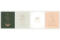 Mystic astrology set. Hand drawn magic vintage signs collect Product Image 1