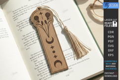 Mystic Wooden Bookmark Laser Cut Bundle | Witchy Designs SVG Product Image 16