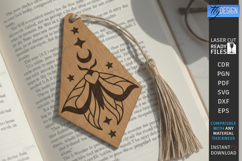Mystic Wooden Bookmark Laser Cut Bundle | Witchy Designs SVG Product Image 2