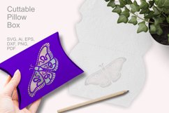 Mystic Butterfly Cuttable Pillow Gift Box with Holes SVG