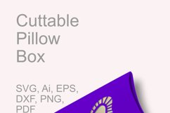 Mystic Butterfly Cuttable Pillow Gift Box with Holes SVG