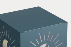 Mystic Half Moons Cuttable Cube Favor Box with Holes SVG 
