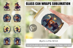 Glass Can Halloween Little Witch Product Image 1