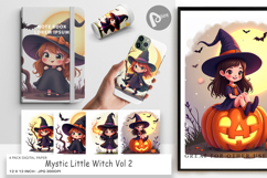 Digital Paper Halloween Little Witch Product Image 1