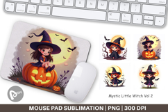 Mouse Pad Halloween Little Witch Product Image 1