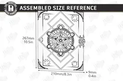 Wooden Mystical Notebook Cover Laser Cut | Book Cover Laser Product Image 3