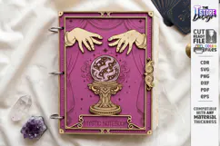 Wooden Mystical Notebook Cover Laser Cut | Book Cover Laser Product Image 1
