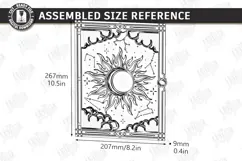 Wooden Mystical Notebook Cover Laser Cut | Book Cover Laser Product Image 2