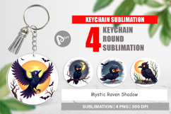 Keychain Halloween Raven Shadow Product Image 1