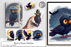 Digital Paper Halloween Raven Shadow Product Image 1