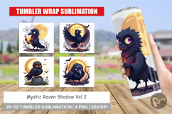 Tumbler Halloween Raven Shadow Product Image 1