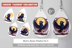 Earring Halloween Raven Shadow Product Image 1