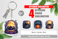 Keychain Halloween Spider Web Product Image 1