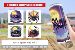 Tumbler Halloween Spider Web Product Image 1