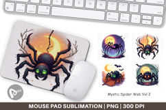 Mouse Pad Halloween Spider Web Product Image 1