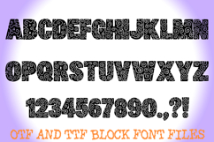 Mystic Swirl Lettering ABC Block Font Typeface Alphabet OTF Product Image 3