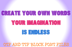 Mystic Swirl Lettering ABC Block Font Typeface Alphabet OTF Product Image 2