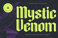 Mystic Venom - Stylish Blackletter Font Product Image 1