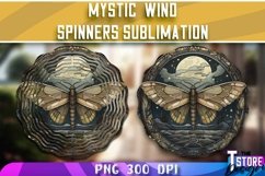 Mystic Wind Spinner Sublimation|Mystical PNG Design Product Image 1