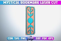 Mystical Bookmark Laser Cut SVG |Witchy Laser Cut SVG Design Product Image 2