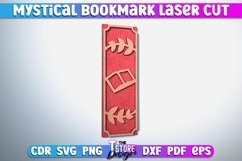 Mystical Bookmark Laser Cut SVG |Witchy Laser Cut SVG Design Product Image 6