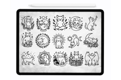 Mystical Cats Procreate Brushes Procreate Stamps