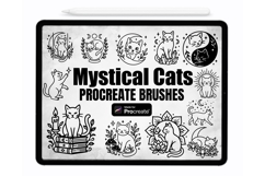Mystical Cats Procreate Brushes Procreate Stamps