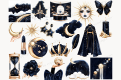 GlamArtZhanna, Celestial clipart, Celestial clip art, Sun and moon clipart, Sun and moon png, Celestial Goddess, Planner girl clipart, Black goddess png, Magic Clipart, Mystic Clipart, Moon and Stars png, celestial Graphics, Mystical clip art, Lunar witch
