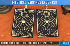 Mystical Earrings Laser Cut | Pendant Earrings | Accessories Product Image 1