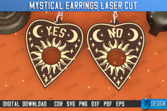 Mystical Earrings Laser Cut | Pendant Earrings | Accessories Product Image 1
