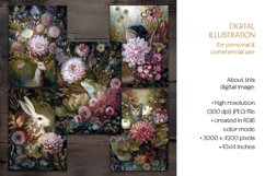 Rococo Flowers &amp; Animals Postcard Set Product Image 6